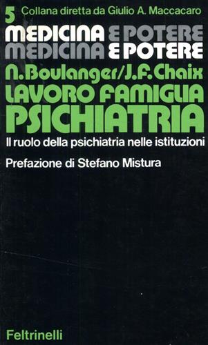 Lavoro famiglia psichiatria. Il ruolo della psichiatria nelle istituzioni.