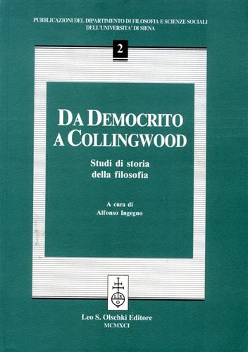 9788822238849-Da Democrito a Collingwood. Studi di storia della filosofia.