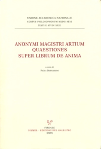 9788884503039-Anonymi magistri artium. Quaestiones super librum de anima (Siena, Biblioteca Co