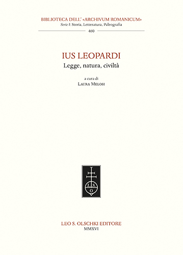 9788822264749-Ius Leopardi. Legge, natura, civiltà.