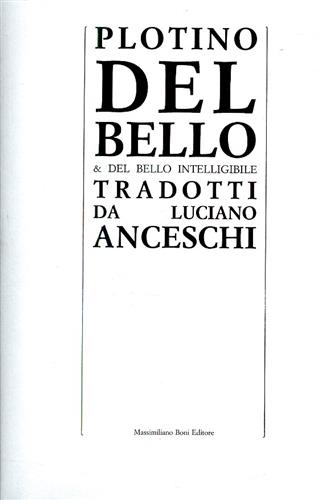 9788876223396-Del bello e del bello intelligibile.