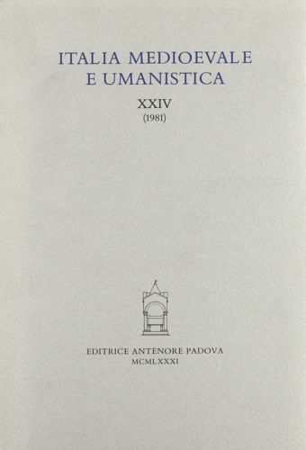 9788884551122-Italia Medioevale e Umanistica. Periodico annuale. XXIV (1981).