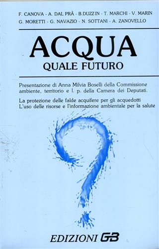 Acqua. Quale futuro.