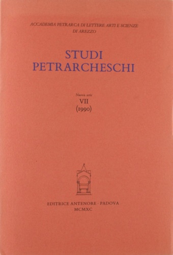 9788884552525-Studi Petrarcheschi. [Periodico annuale] Nuova Serie, n. VII (1990).