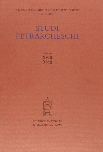 9788884556059-Studi Petrarcheschi. [Periodico annuale] Nuova Serie, n. XVIII (2005).