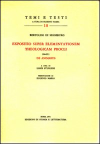 9788884989666-Expositio super elementationem theologicam Procli.184-211, De animabus.