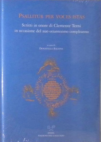 9788887027488-Psallitur per voces istas. Scritti in onore di Clemente Terni in occasione del s