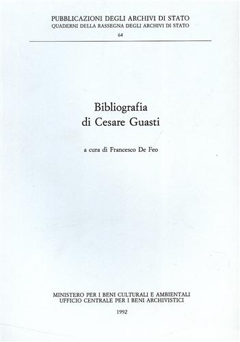 9788871250489-Bibliografia di Cesare Guasti.