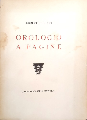 Orologio a pagine.