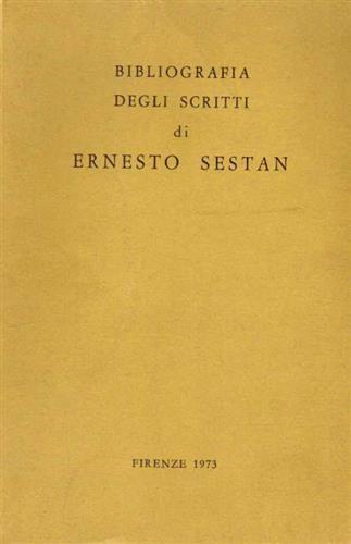 Bibliografia degli scritti di Ernesto Sestan.