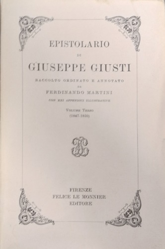 Epistolario. Vol.III:1847-1850.