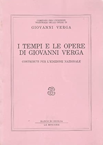 9788800811514-I Tempi e le opere di Giovanni Verga.