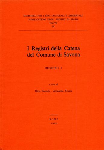 I Registri della Catena del Comune di Savona. Registro I.