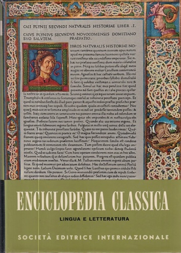Enciclopedia classica. Sez.II: Lingua e letteratura. vol.VI:La lingua latina nei