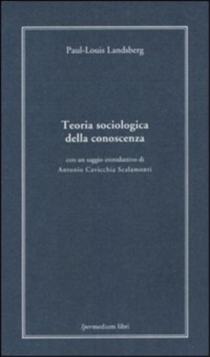 9788886908368-Teoria sociologica della conoscenza.