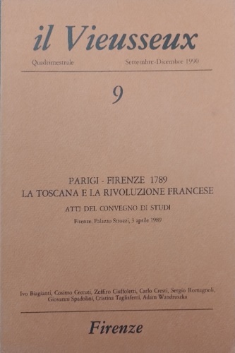 Parigi- Firenze 1789. La Toscana e la rivoluzione francese.