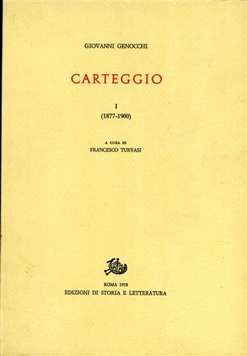 9788884985729-Carteggio. vol.I: 1877-1900.