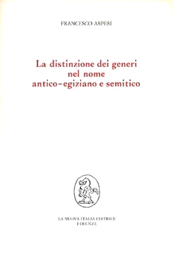 La distinzione dei generi nel nome antico-egiziano e semitico.