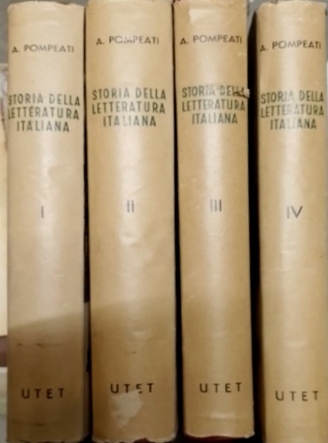 Storia della Letteratura Italiana.