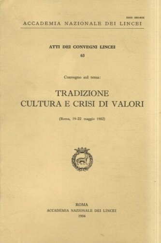 9788821800771-Tradizione, cultura e crisi di valori.