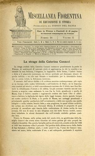 La strage della Caterina Canacci.