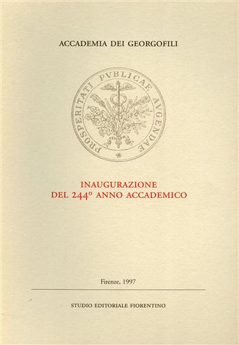 Inaugurazione del 244° Anno Accademico.