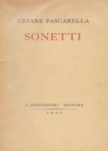 Sonetti. (1881-1886)