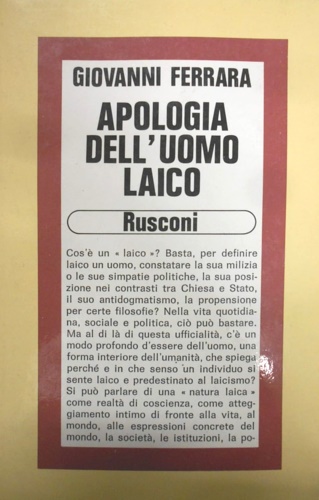 9788818018813-Apologia dell'uomo laico.