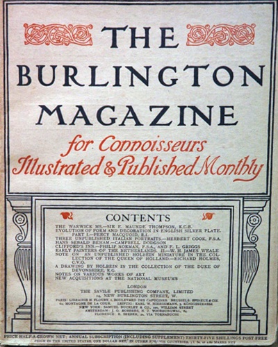 The Burlington Magazine.