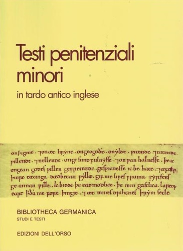 9788876941535-Testi penitenziali minori in tardo antico inglese: edizione e problemi.