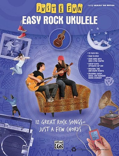 9780739064610-Easy rock ukulele. 12 great rock songs just a few chords.