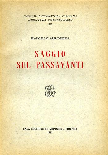 Saggio sul Passavanti.