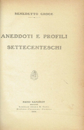 Aneddoti e profili settecenteschi.