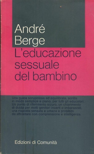 L'educazione sessuale del bambino.