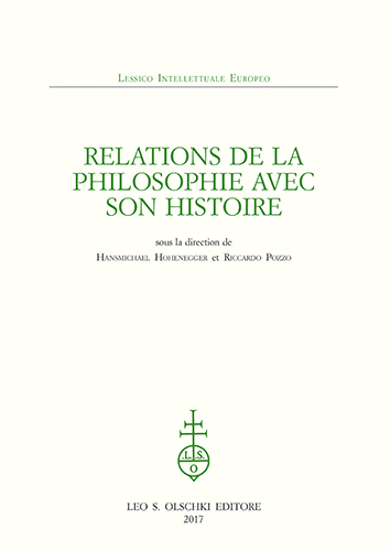 9788822265562-Relations de la philosophie avec son histoire.