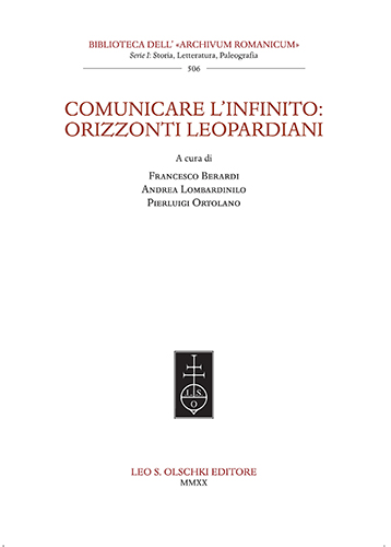 9788822267153-Comunicare l'infinito: orizzonti leopardiani.