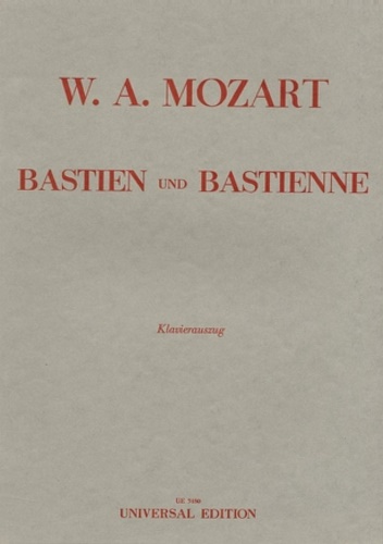 9783702462796-Bastien und Bastienne. Klavierauszug.