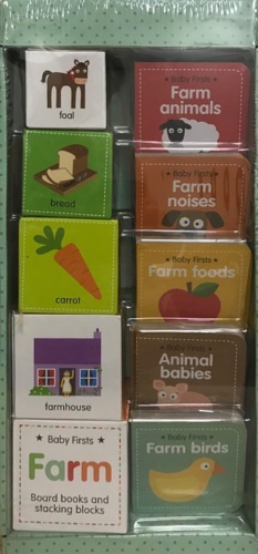 9780755495412-Baby Firsts Farm Books & Stacking Blocks.