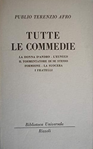 Tutte le commedie.