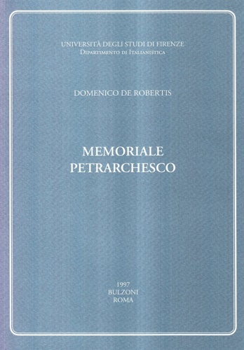 9788883190957-Memoriale petrarchesco.