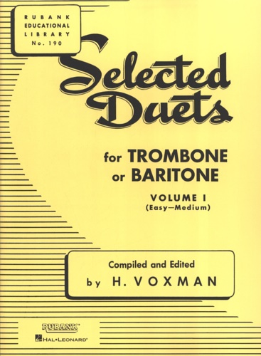 9781423445395-Selected Duets for Trombone or Baritorne. Volume I (Easy - Medium).