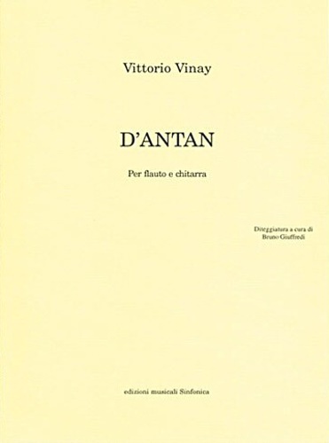 D'Antan. Per flauto e chitarra.