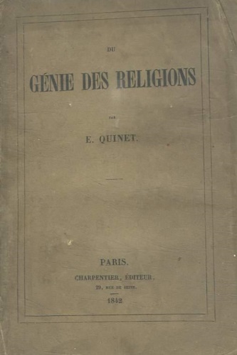 Du Génie des religions.