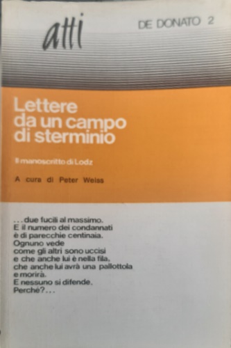 Lettere da un campo di sterminio.