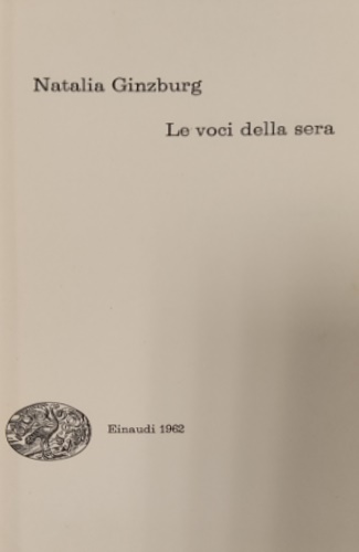 Le voci della sera.