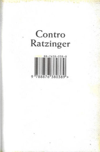 9788876380389-Contro Ratzinger.