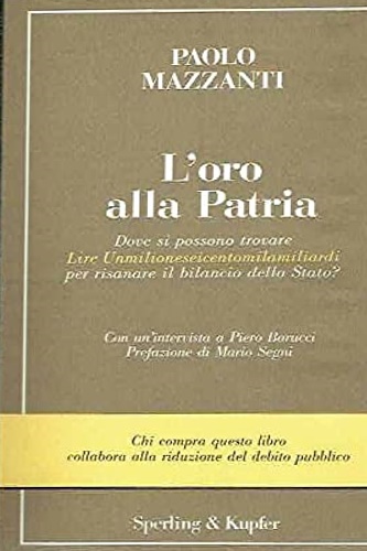 9788820015671-L'oro alla patria.