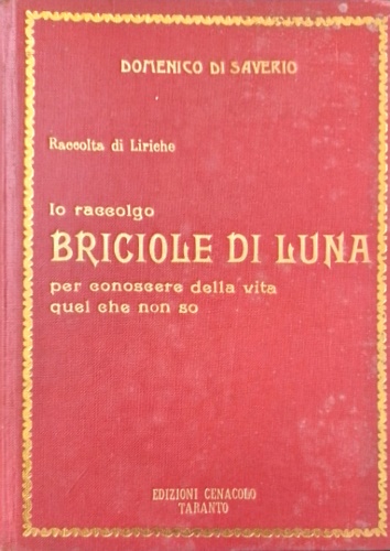 Raccolta di Liriche. Io raccolgo Briciole di Luna per conoscere  della vita quel