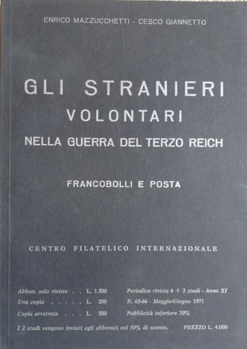 Gli Stranieri volontario nella guerra del Terzo Reich. Francobilli e posta.