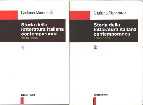 9788835941194-Storia della letteratura italiana contemporanea 1940-1996.